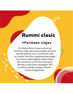 CAYRO Juego Rummi Clasico En Caja Metalica 755