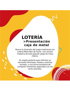 CAYRO Juego Loteria En Caja Metalica 757