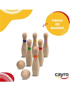 CAYRO Juego Bolos Bowling 6 Piezas 148