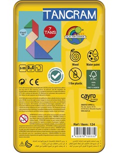 CAYRO Juego Tangram En Caja Metalica 124