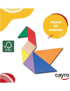 CAYRO Juego Tangram En Caja Metalica 124
