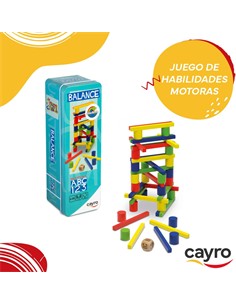 CAYRO Juego Balance Con Diferentes Piezas En Caja Metalica 111