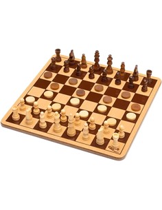 CAYRO Juego Ajedrez/ Damas En Caja Metalica 751