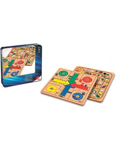 CAYRO Juego Parchis/Oca En Caja Metalica 752