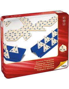 CAYRO Juego Domino Triangular En Caja Metalica 754