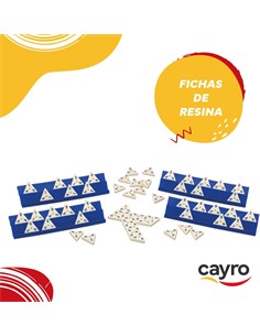 CAYRO Juego Domino Triangular En Caja Metalica 754