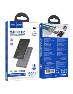 HOCO Bateria Externa Magentica Q26 5000Mah Negro