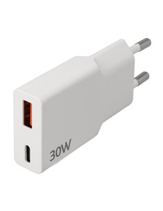 NIMO Cargador Red por Usb y Conector Tipo C 30W CAR434 Blanco