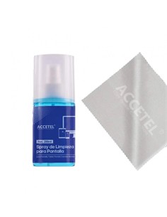 ACCETEL Spray Liquido De Limpieza de Pantalla KSC101 200ml Con Paño Microfibra