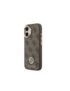 GUESS Funda IPHONE 17  Trasera Rigida Strass Marron Magsafe