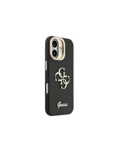 GUESS Funda IPHONE 17 Trasera Rigida Negra  Logo Con Soporte Camara GUHCP17MPCS4GSK