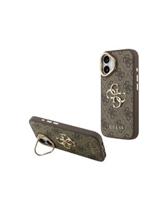 GUESS Funda IPHONE 17 Trasera Rigida Marron  Logo Con Soporte Camara GUHCP17SPCS4GP4W