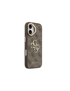 GUESS Funda IPHONE 17 Trasera Rigida Marron  Logo Con Soporte Camara GUHCP17SPCS4GP4W
