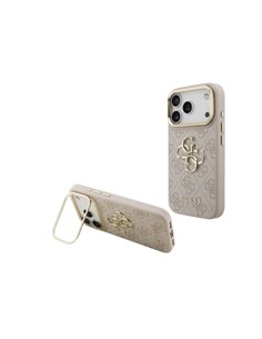 GUESS Funda IPHONE 17 Pro Trasera Rigida Rosa Logo Con Soporte Camara GUHCP17LPCS4GP4P