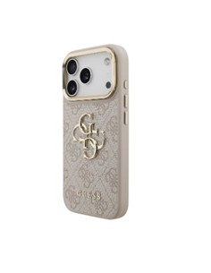 GUESS Funda IPHONE 17 Pro Trasera Rigida Rosa Logo Con Soporte Camara GUHCP17LPCS4GP4P