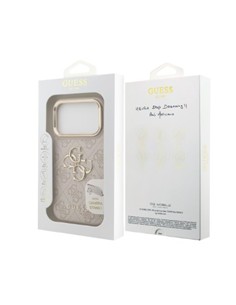 GUESS Funda IPHONE 17 Pro Trasera Rigida Rosa Logo Con Soporte Camara GUHCP17LPCS4GP4P