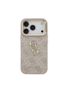 GUESS Funda IPHONE 17 Pro Trasera Rigida Rosa Logo Con Soporte Camara GUHCP17LPCS4GP4P