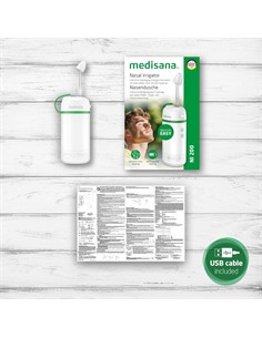 MEDISANA Irrigador Nasal NI 200 Recargable Deposito de Agua 150ml IPX7