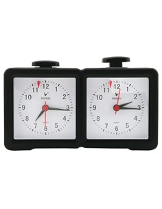 Reloj De Ajedrez Analogico PVC Negro LT05 PQ9905