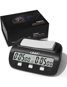 Reloj De Ajedrez Digital PVC Negro LT23 PQ9923