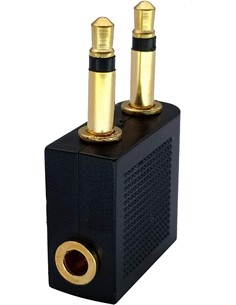 FGNS Adaptador Audio Para Avion 2xJack Mono AD051