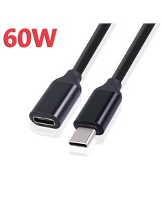 FGNS Cable Extensor Tipo C M/H 3Mtrs Negro 60W