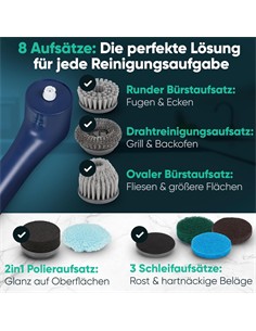 CLATRONIC Cepillo De Limpieza Inalambrico ERB 3815A