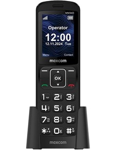 MAXCOM Telefono Movil MM34D Negro 4G, Camara,Radio Fm, Micro Sd,Linterna