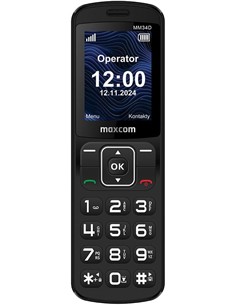 MAXCOM Telefono Movil MM34D Negro 4G, Camara,Radio Fm, Micro Sd,Linterna