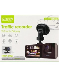 GREEN LYCA Camara Coche Dashcam Con Pantalla GL70045