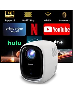 PHILIPS Proyector Compacto Neopix 130W Smart Con Wifi/Bt/HDMI/Luminos App