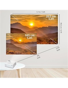 PHILIPS Proyector Led Neopix 200 200LM Hasta 80"/HDMI/5w/Micro SD/jack 3.5mm/Full HD/USB Alimentacio