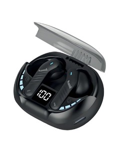 SAMI Auricular Bluetooth GAMING RS-12439 Negro 6H IPX4 Con Estuche de Carga Cancelacion De Ruido