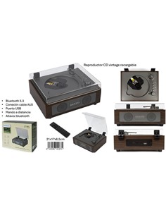 SANYO Mini Reproductor de CD Con Bluetooth TX y RX/Aux/USB/Cd KS142