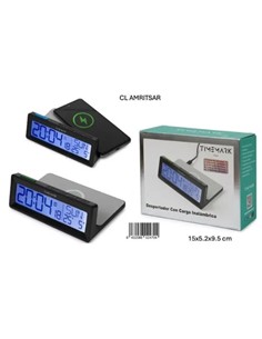 TIMEMARK Despertador Con Carga Inalambrica 15W/Doble Alarma/ CL AMRITSAR