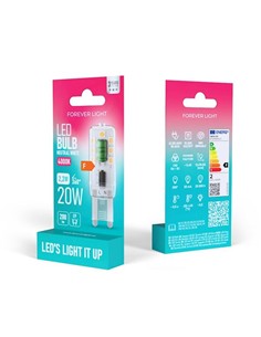 FOREVER LIGHT Bombilla Led G9 F 2.2W 4000K 20 Lumenes Luz Blanca