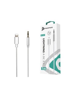 PACIFICO Cable Lightning a Mini jAck 3.5mm MP-i677 1Mtr