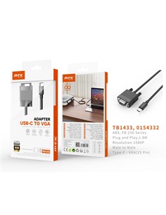 MTK Cable TIpo C/M a VGA 1.8Mtrs TB1433