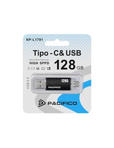 PACIFICO Pendrive Dual 128GB Tipo C/Usb A NP-L1791