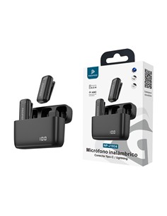 PACIFICO Microfono Inalambrico Duo Con ANC Conector Tipo C/Lightning NP-J1934