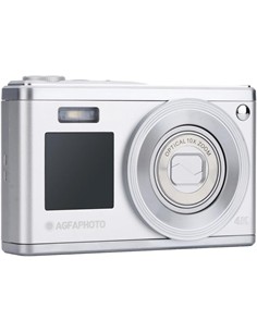 AGFAPHOTO Camara De Fotos Digital DC9200 Plata Pantalla Doble  24Mp,10X Zoom Optico 4K