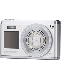 AGFAPHOTO Camara De Fotos Digital DC9200 Plata Pantalla Doble  24Mp,10X Zoom Optico 4K