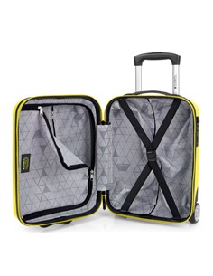GABOL Mini Maleta Cabina 2 Ruedas FUTURE PLUS Amarillo Para Colocar Debajo Del Asiento