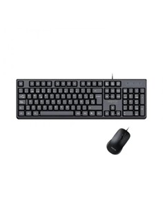 AQPROX Teclado + Raton Con Cable MX245 Usb 2.0 1000Dpi Negro