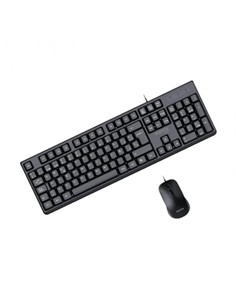 AQPROX Teclado + Raton Con Cable MX245 Usb 2.0 1000Dpi Negro