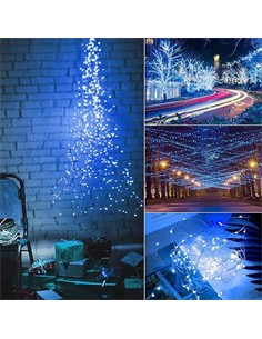KLS Tira Luz Navidad Blanco Interio/Exterior 240Led 12Mtrs 8 Funciones 85614