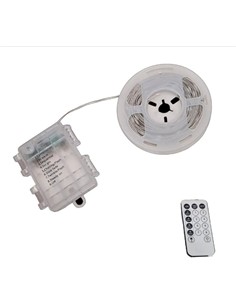 KLS Tira Luz Navidad Multicolor Exterior Pila 100Led 7Mtrs 8 Funciones 85937