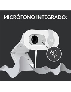 LOGITECH Webcam BRIO 100 Blanco Full HD