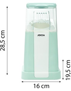 JOCCA Palomitero 1200W Vintage Turquesa  Vaso Medidor