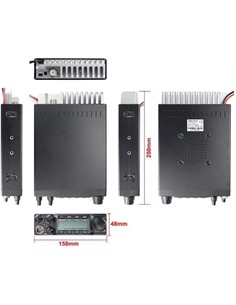 JOPIX Emisora Movil AT-6666 PRO 10Mtrs AM/FM/SSB/CW 80W
